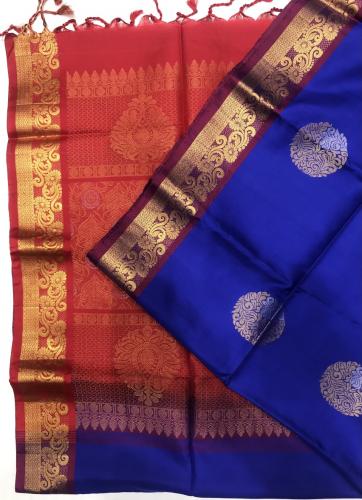 SOFT SILK SAREE WITH BLOUSE